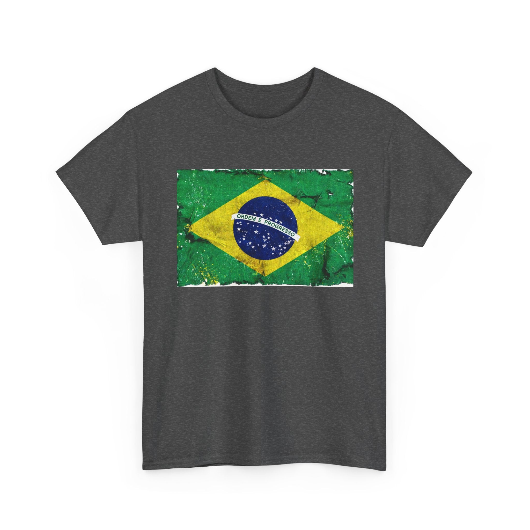 Distressed Brazil Flag Tee | Brazil Graphic Cotton T-Shirt