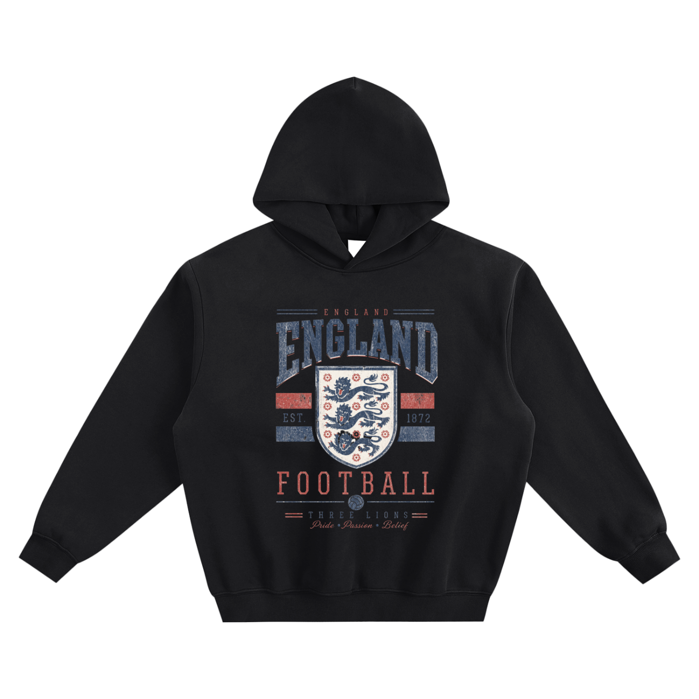England Vintage Football Hoodie