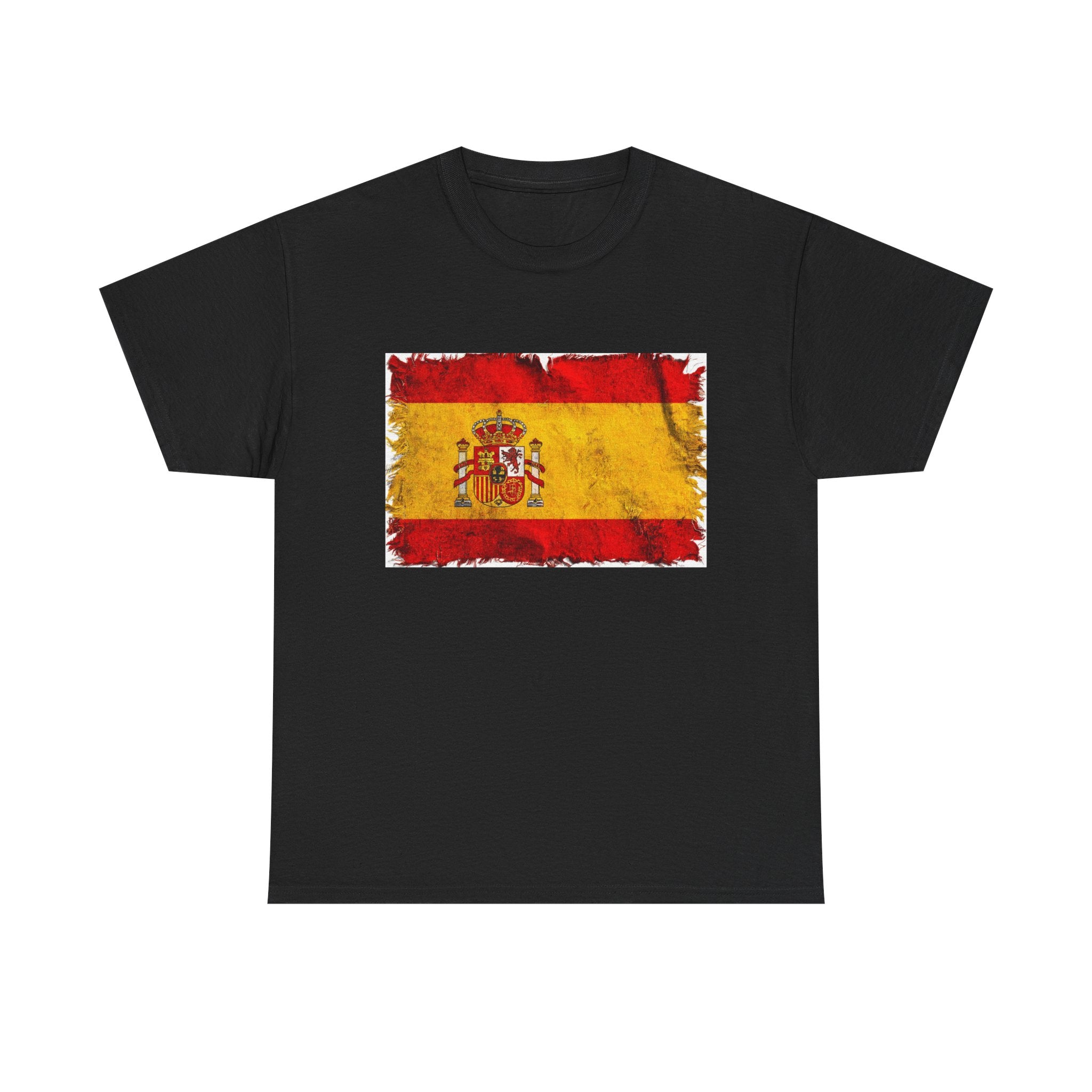 Distressed Spain Flag Tee | Spain Graphic Cotton T-Shirt