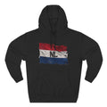 NL Flag Hoodie — Distressed Netherlands Tricolor Pullover