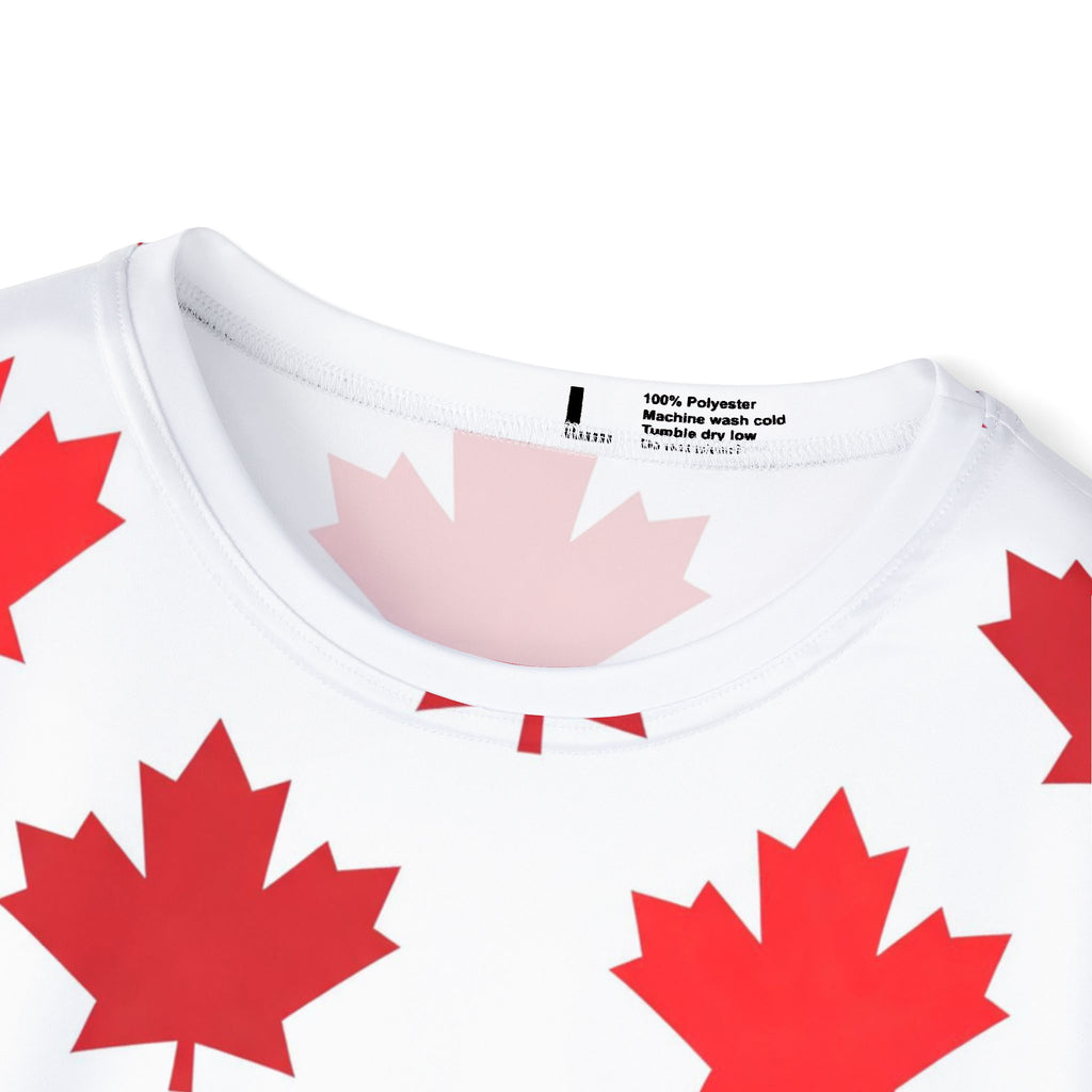 Maple Leaf Pattern Canada Jersey | Canadian Flag All-Over Print
