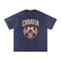 Croatia Vintage Football Tee