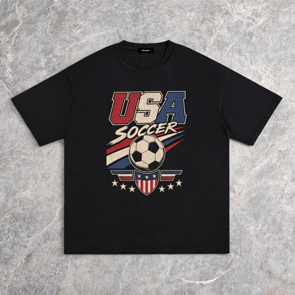USA Soccer Vintage Pure Cotton T-Shirt