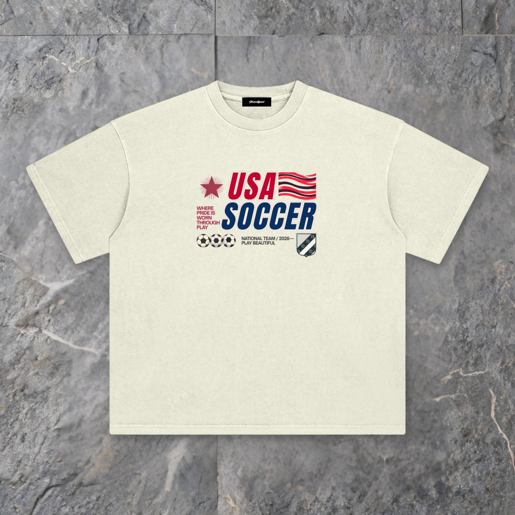 USA 90s Blockcore Enzyme Washed T-Shirt