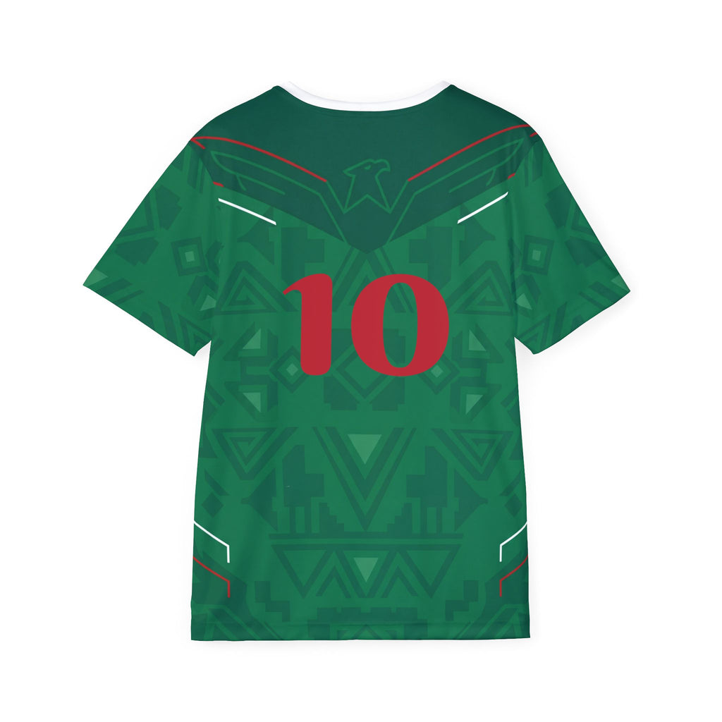Mexico Geometric Pattern Soccer Jersey - Minimalist Football Fan Shirt