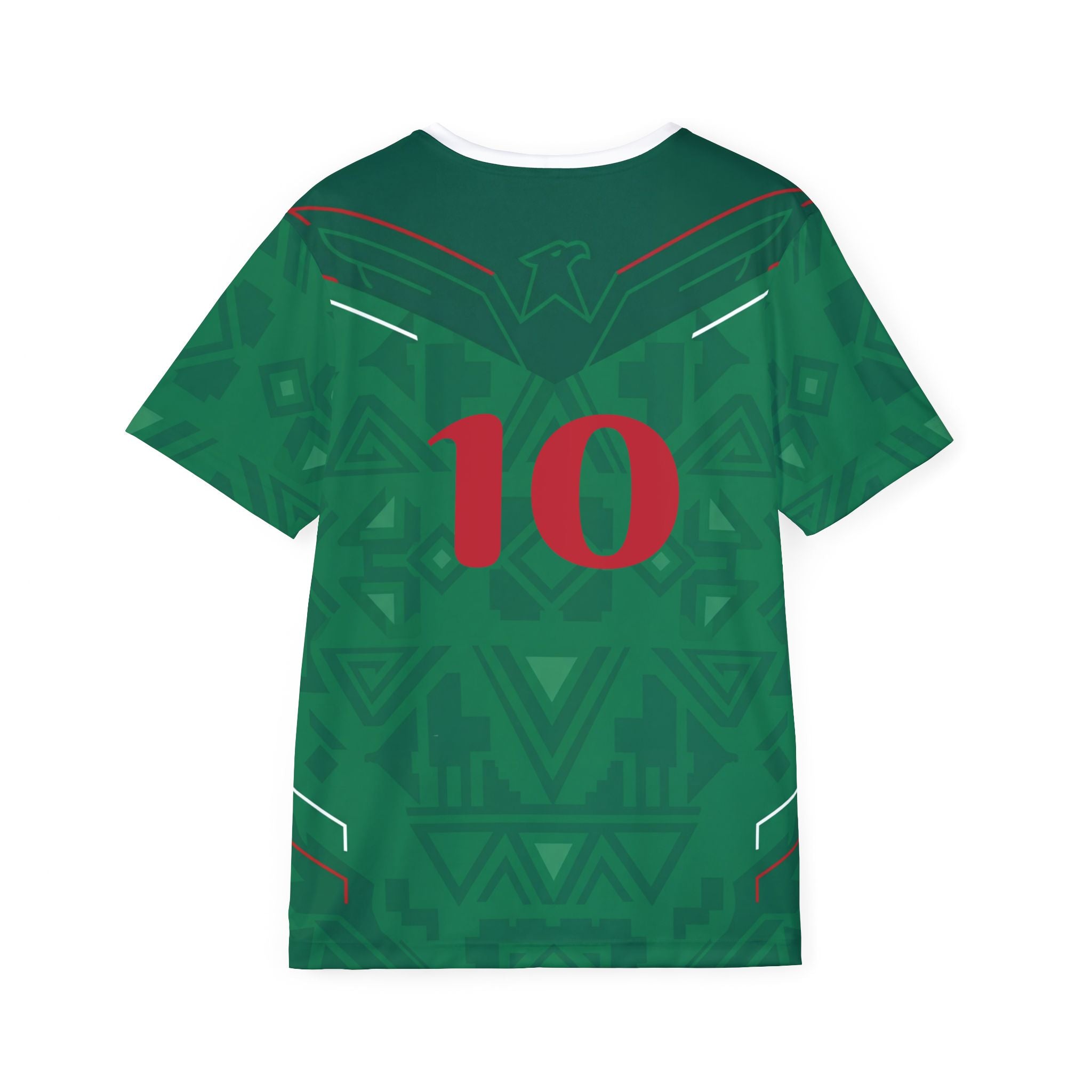 Mexico Geometric Pattern Soccer Jersey - Minimalist Football Fan Shirt