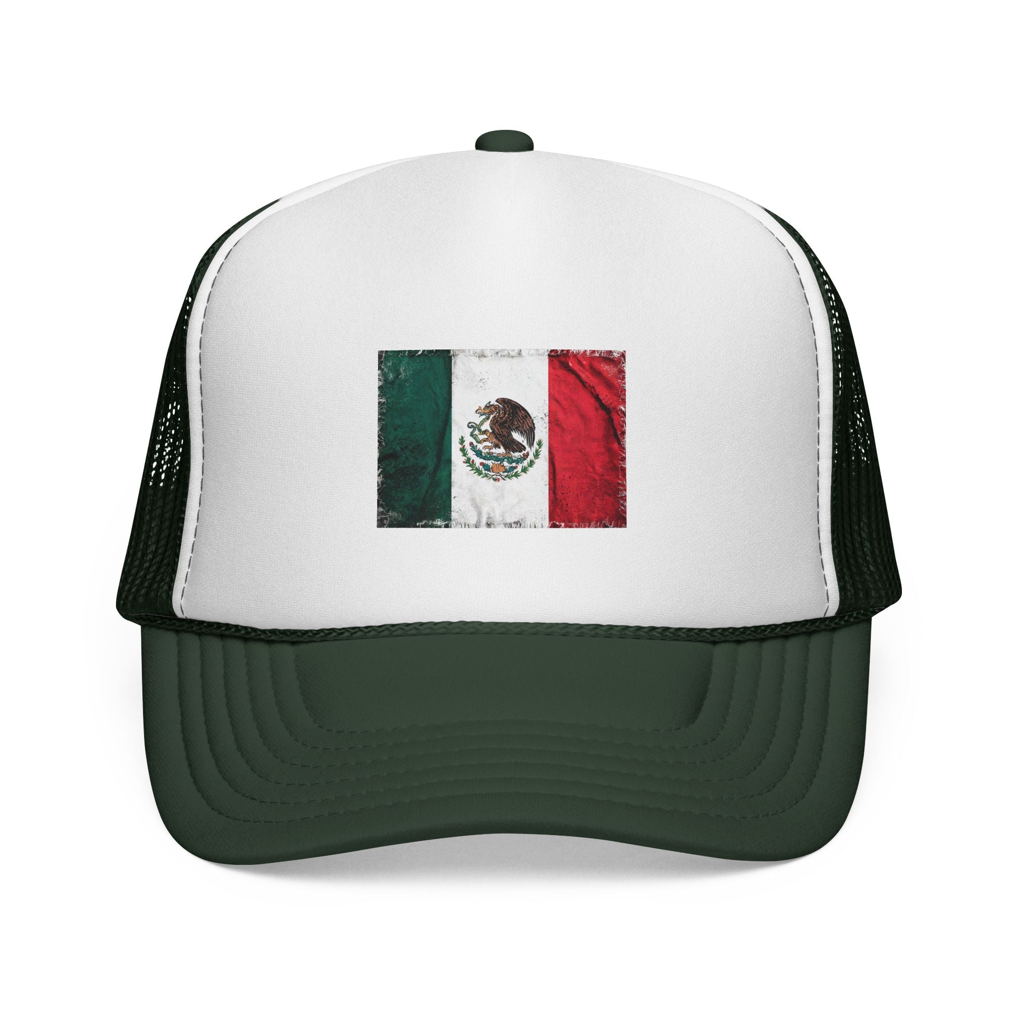 Mexican Flag Trucker Cap – Distressed Mexico Pride Mesh Hat