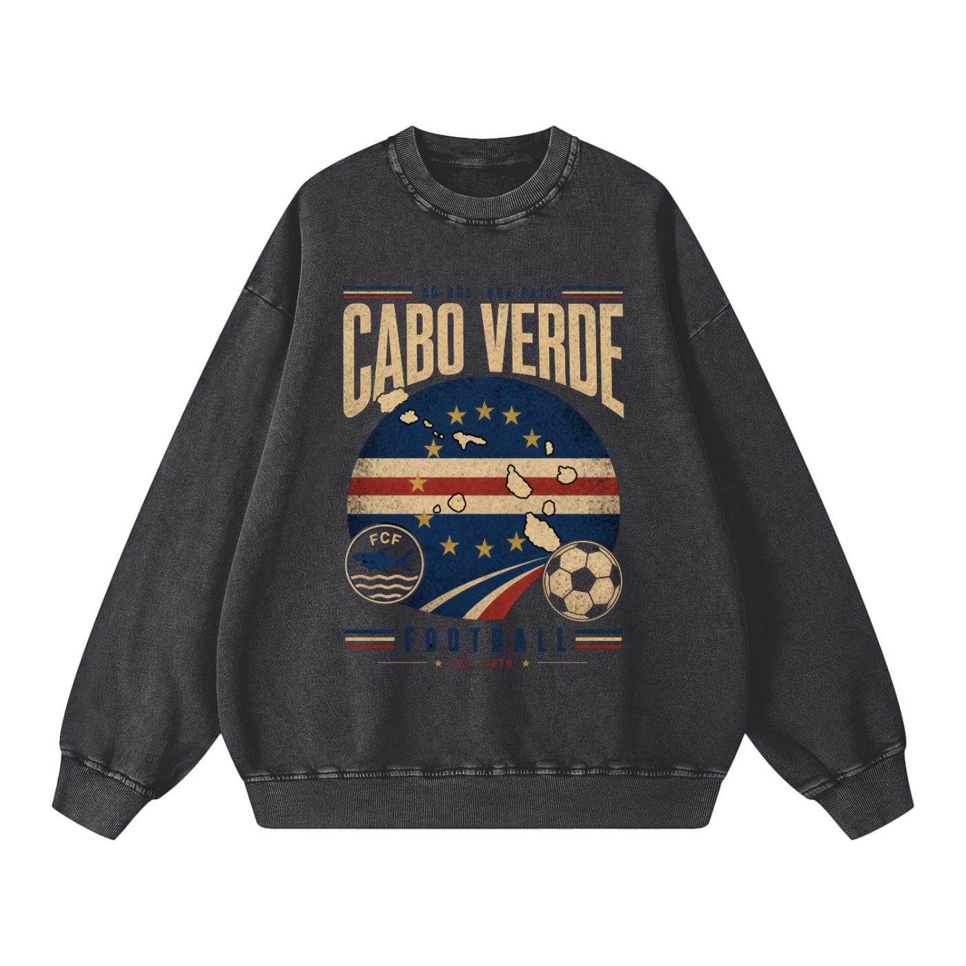 Cabo Verde Vintage Football Crewneck