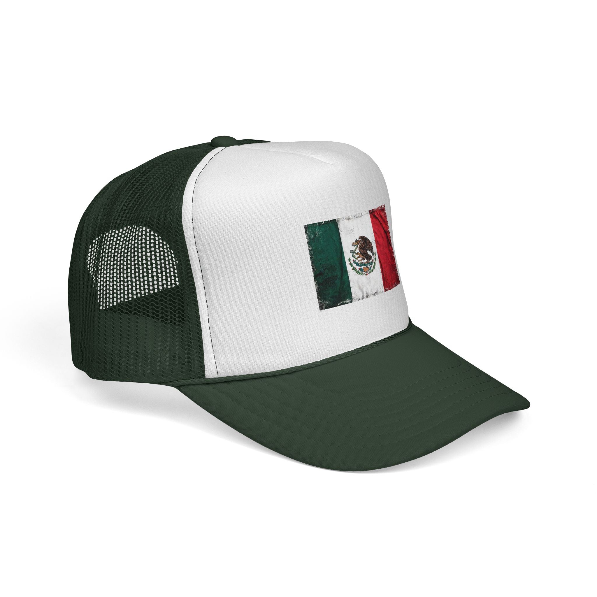 Mexican Flag Trucker Cap – Distressed Mexico Pride Mesh Hat
