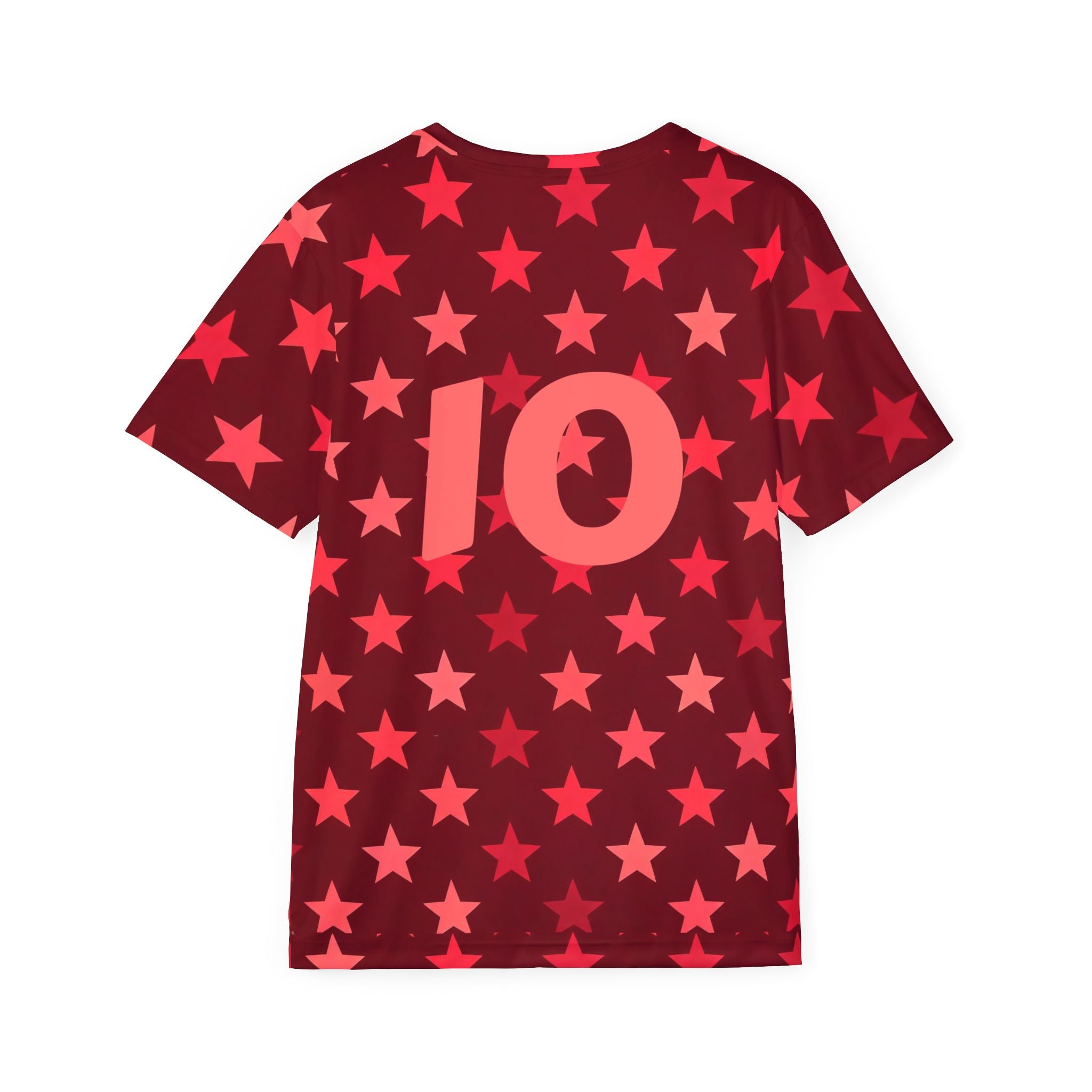 Red Star Pattern USA Emblem Jersey