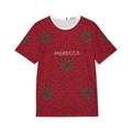 Morocco Geometric Pattern Soccer Jersey - Minimalist Football Fan Shirt