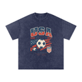 USA Vintage Soccer Tee — Stars & Stripes