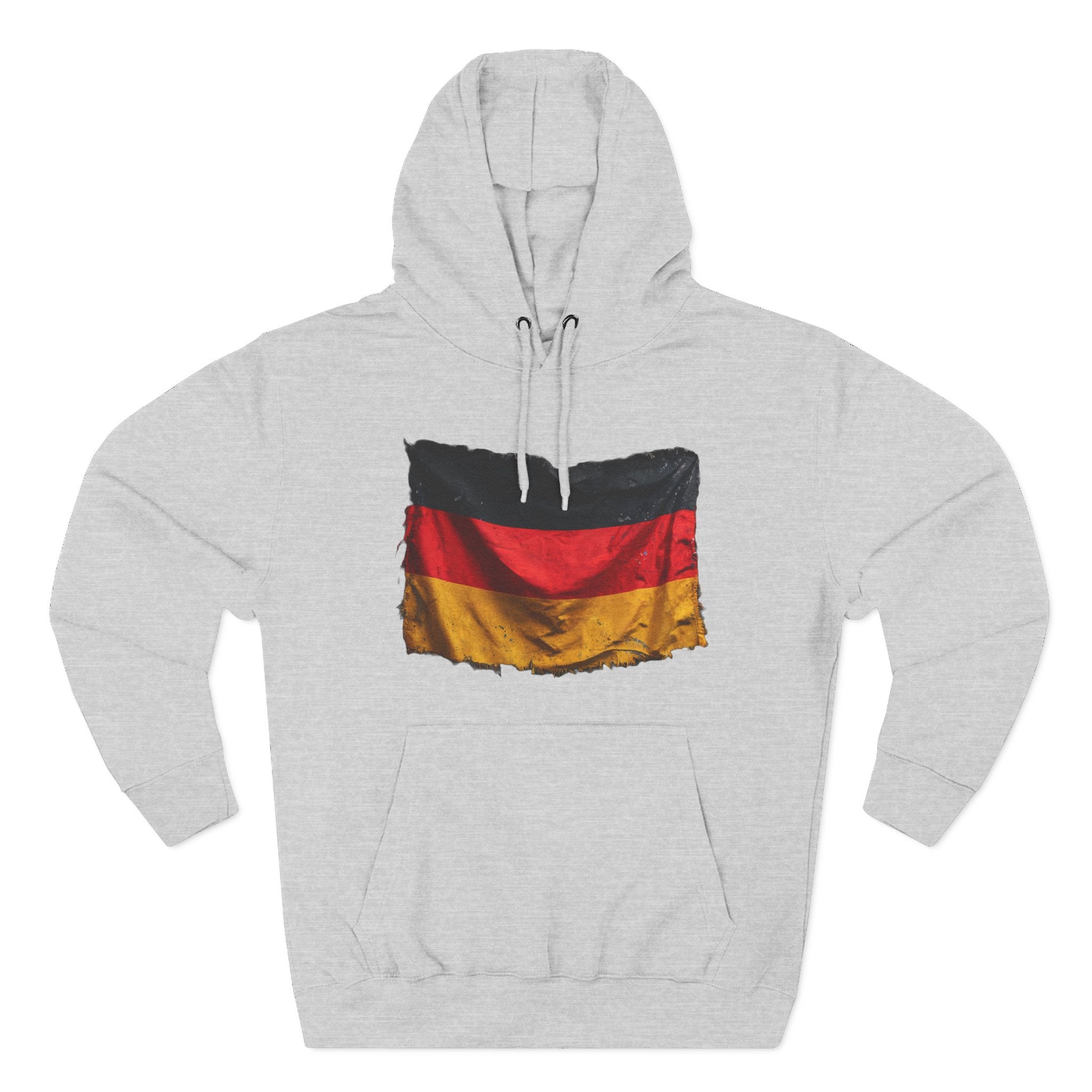 Distressed Germany Flag Pullover Hoodie | Germany Graphic Fleece Hoodie