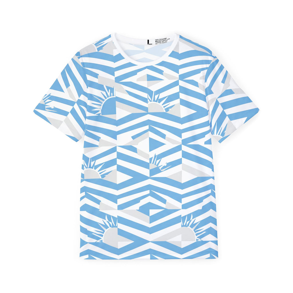 Argentina Geometric Sunrise Pattern Jersey