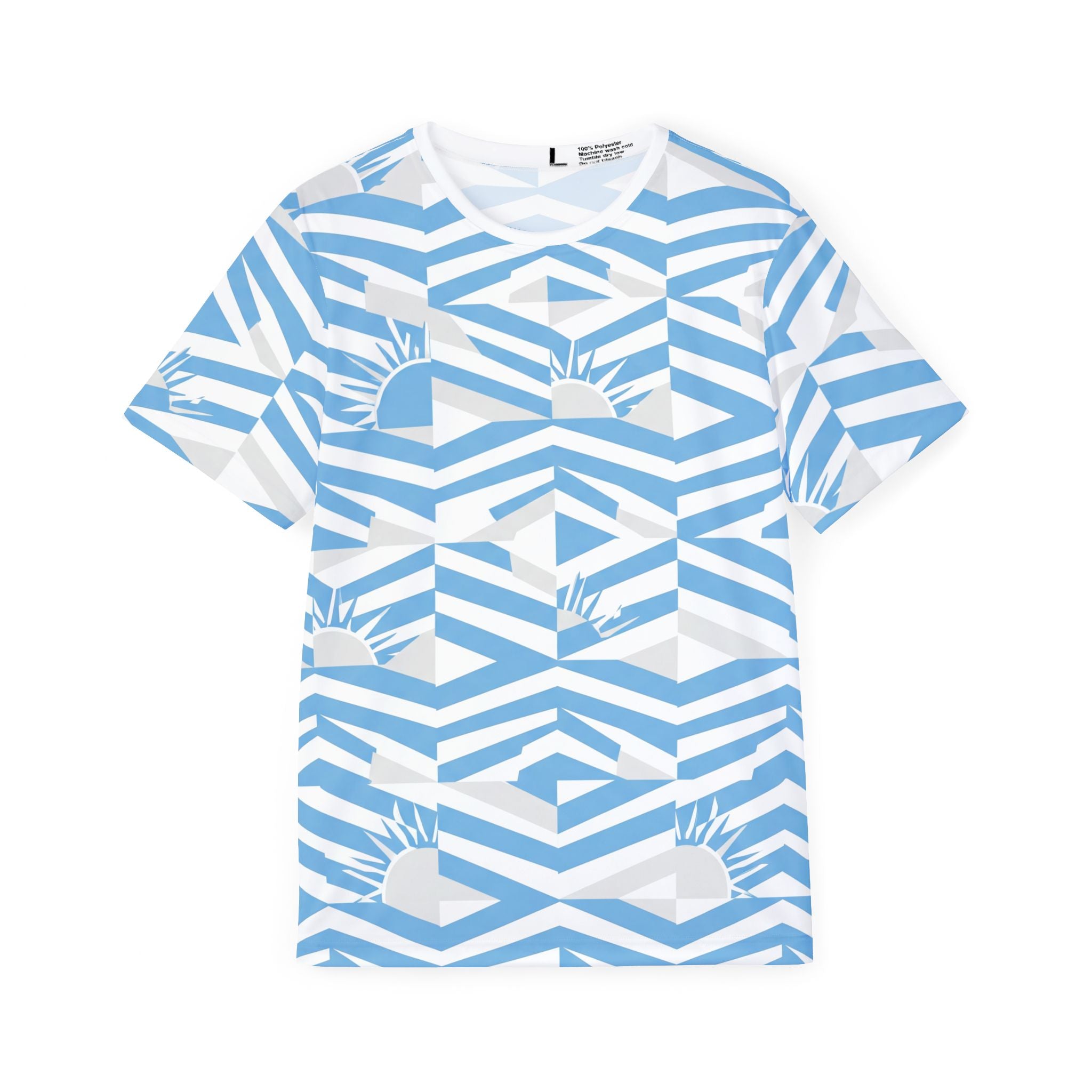 Argentina Geometric Sunrise Pattern Jersey
