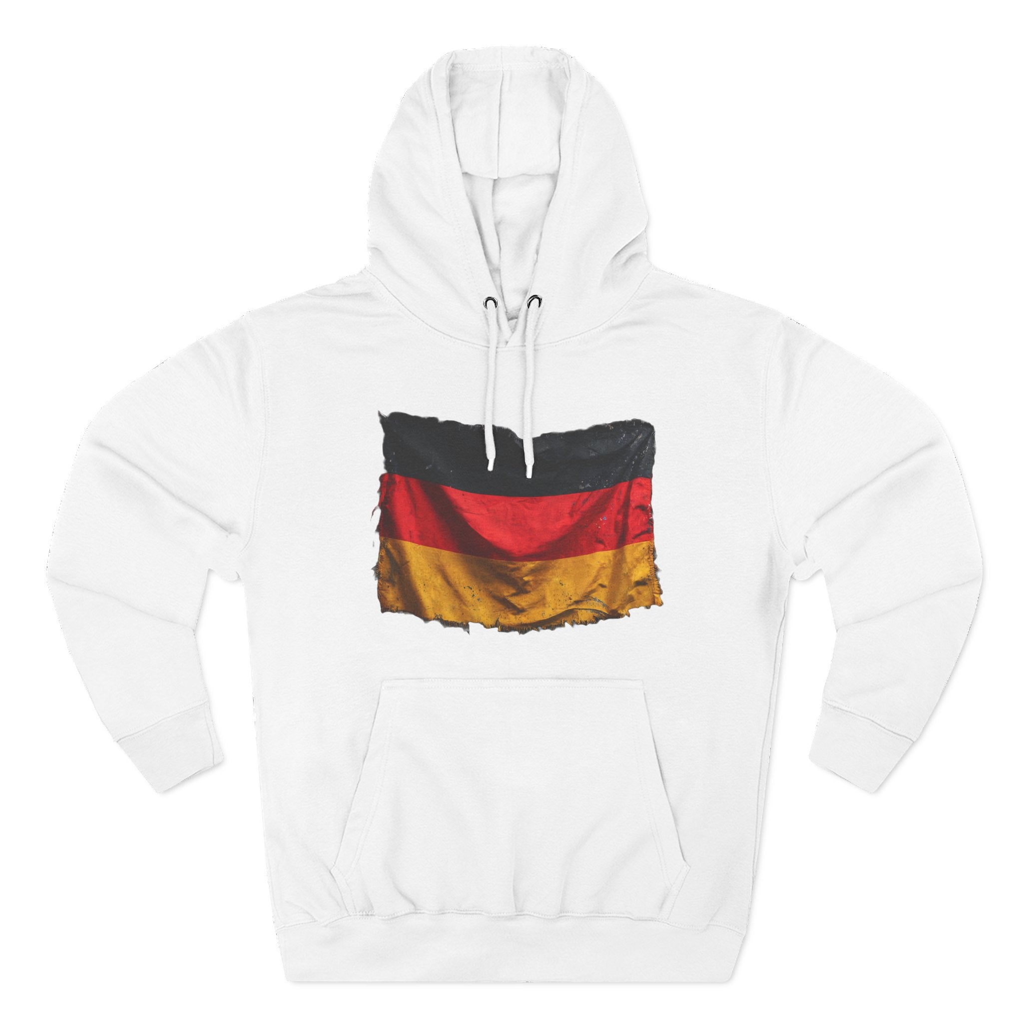 Distressed Germany Flag Pullover Hoodie | Germany Graphic Fleece Hoodie