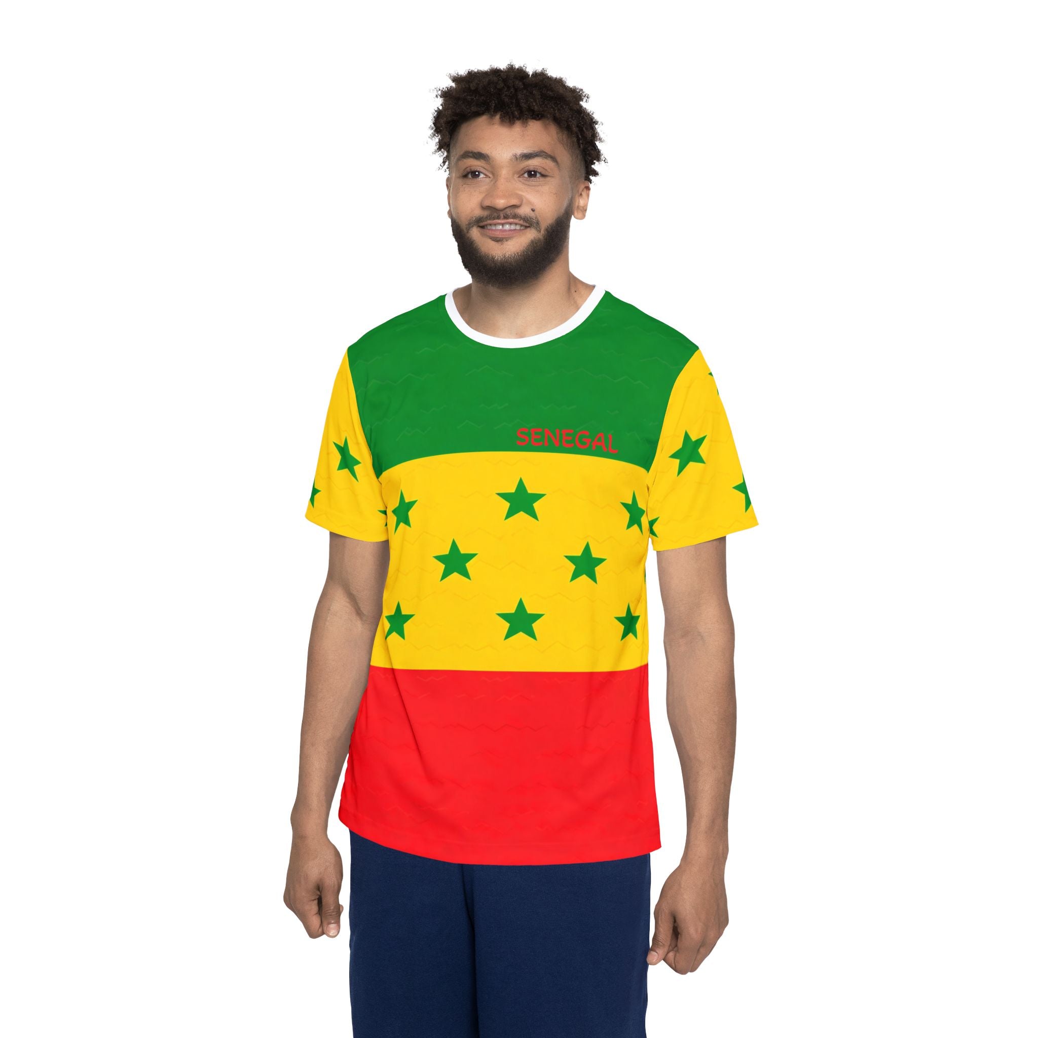 Green Yellow Red Star Stripe Jersey