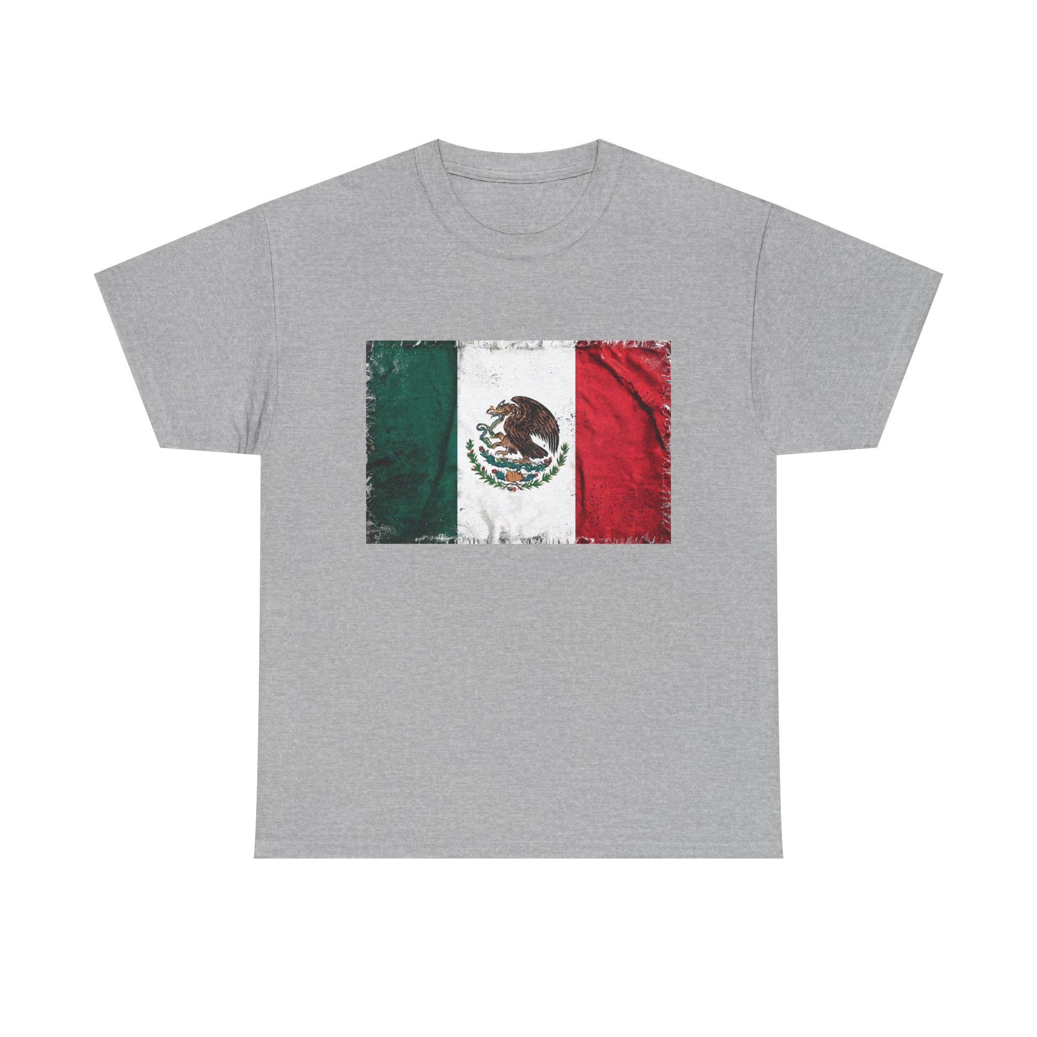 Distressed Mexico Flag Tee | Mexico Graphic Cotton T-Shirt