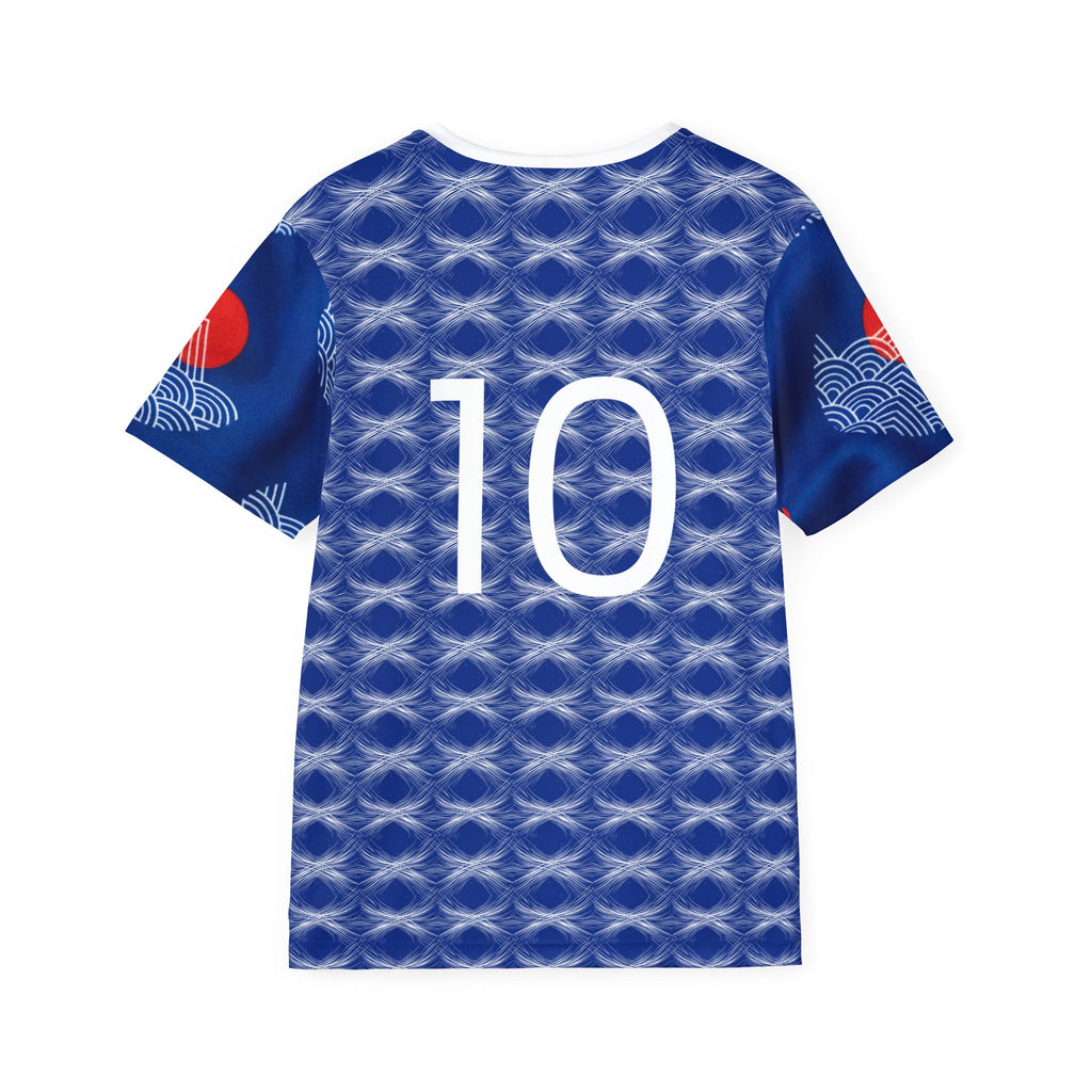 Japan Blue Wave Pattern Sports Jersey | All-Over Print