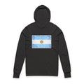 Argentinian Flag Brushstroke Hoodie | Argentina Flag Long Sleeve Hooded Tee