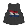 NL Flag Women's Crop Top — Vintage Netherlands Flag Cropped Tank