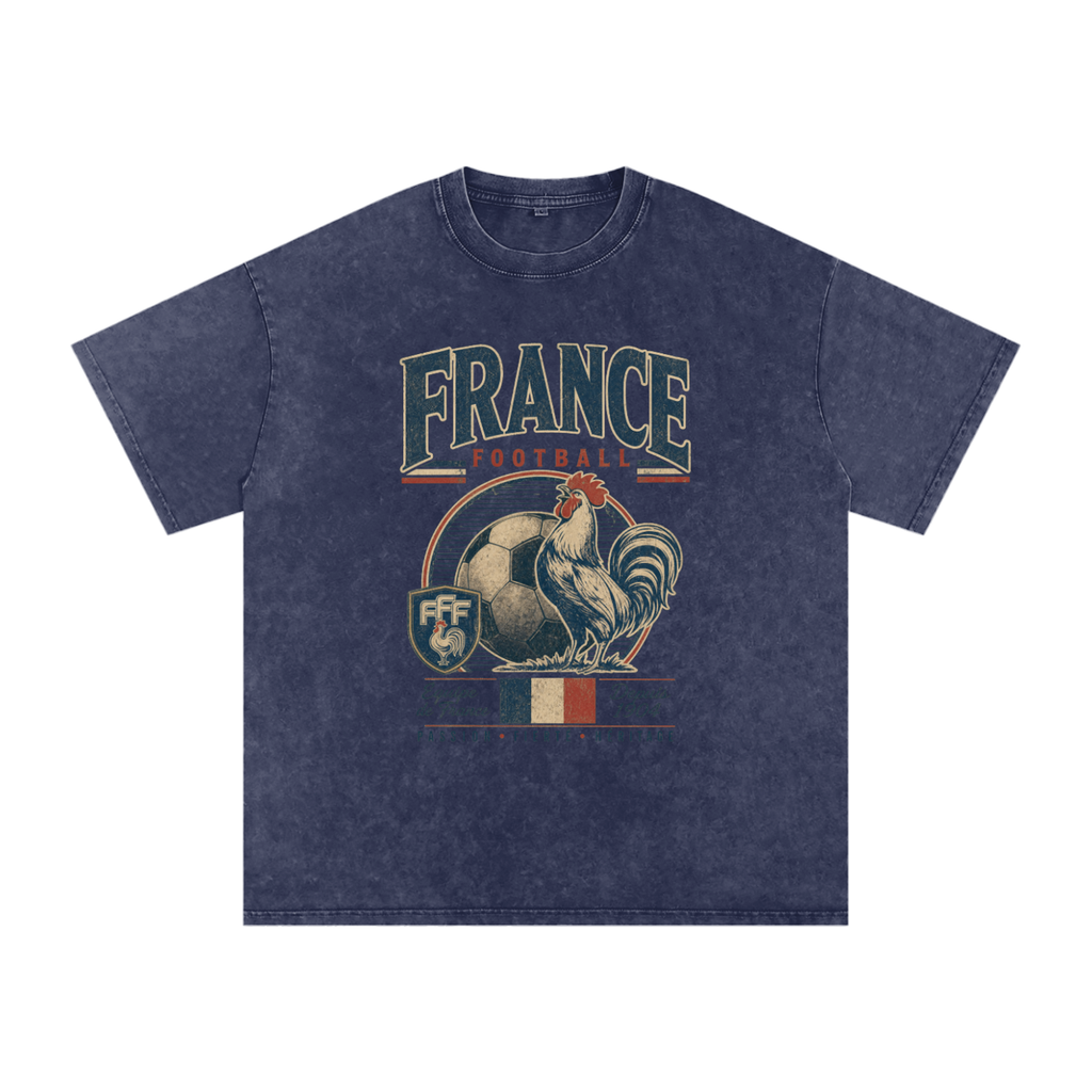 France Vintage Football Tee