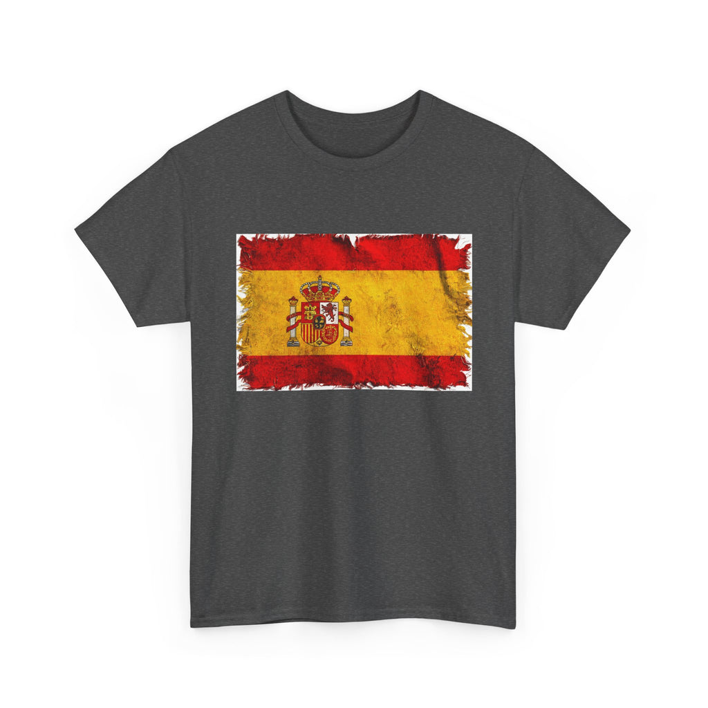 Distressed Spain Flag Tee | Spain Graphic Cotton T-Shirt