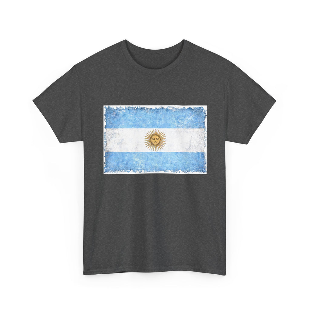 Distressed Argentina Flag Tee | Argentina Graphic Cotton T-Shirt