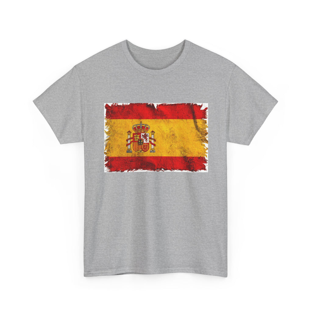 Distressed Spain Flag Tee | Spain Graphic Cotton T-Shirt