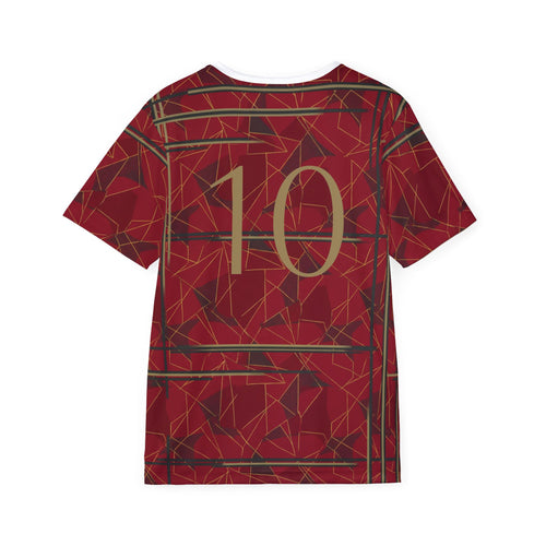 Belgium Geometric Pattern Soccer Jersey - Minimalist Football Fan Shirt