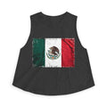 Mexican Flag Crop Top — Distressed Mexico Pride Women's Tank