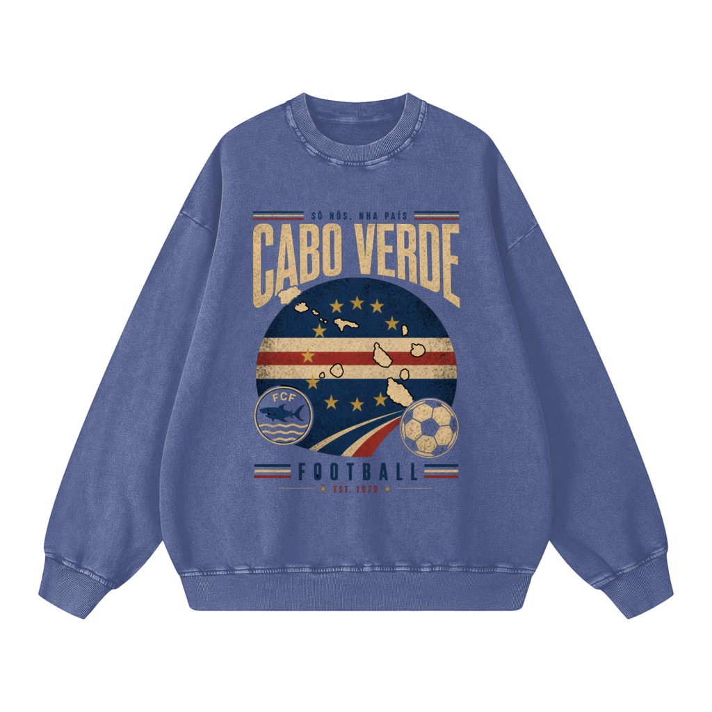 Cabo Verde Vintage Football Crewneck
