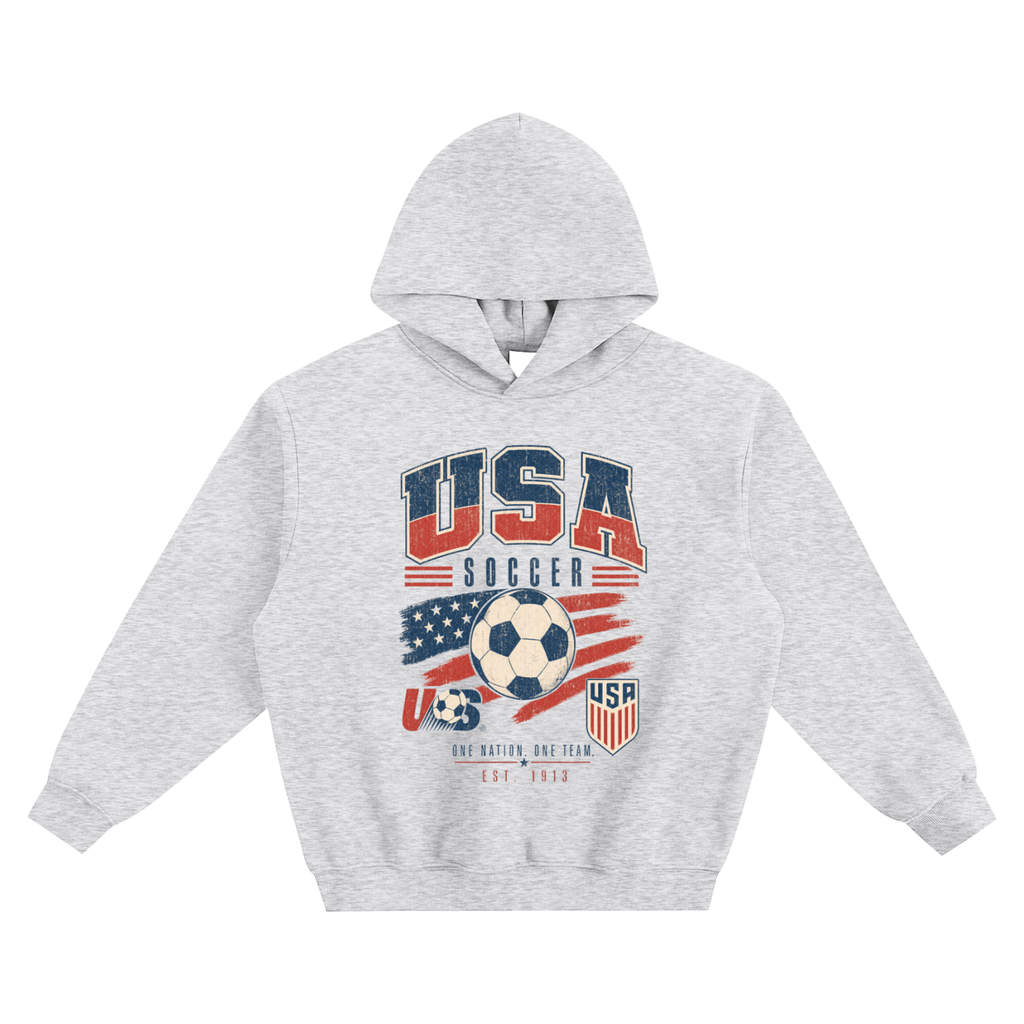 USA Vintage Soccer Hoodie — Stars & Stripes