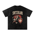 Switzerland Vintage Football Tee
