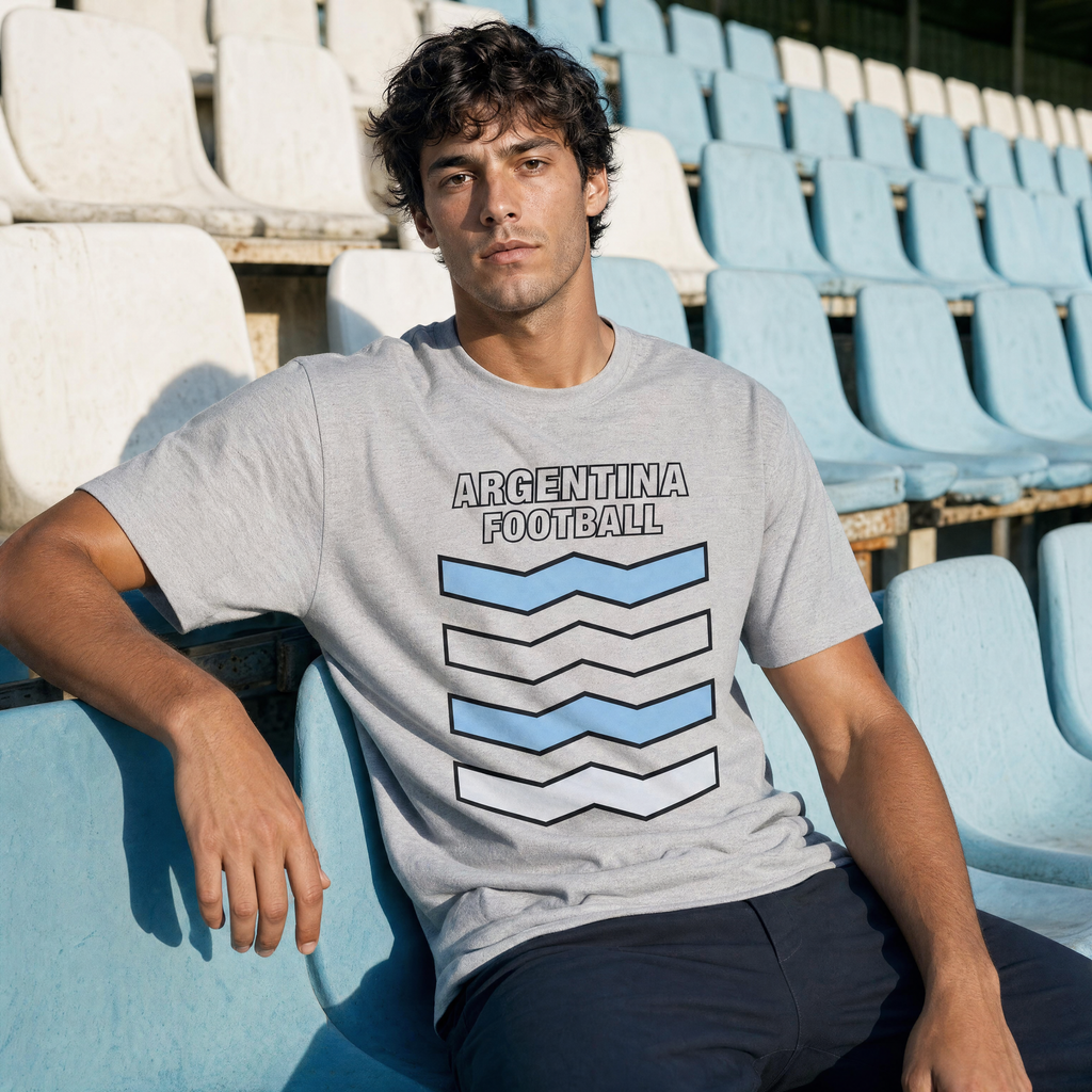 Argentina Unisex Pure Cotton T-Shirt — outdoor court lifestyle