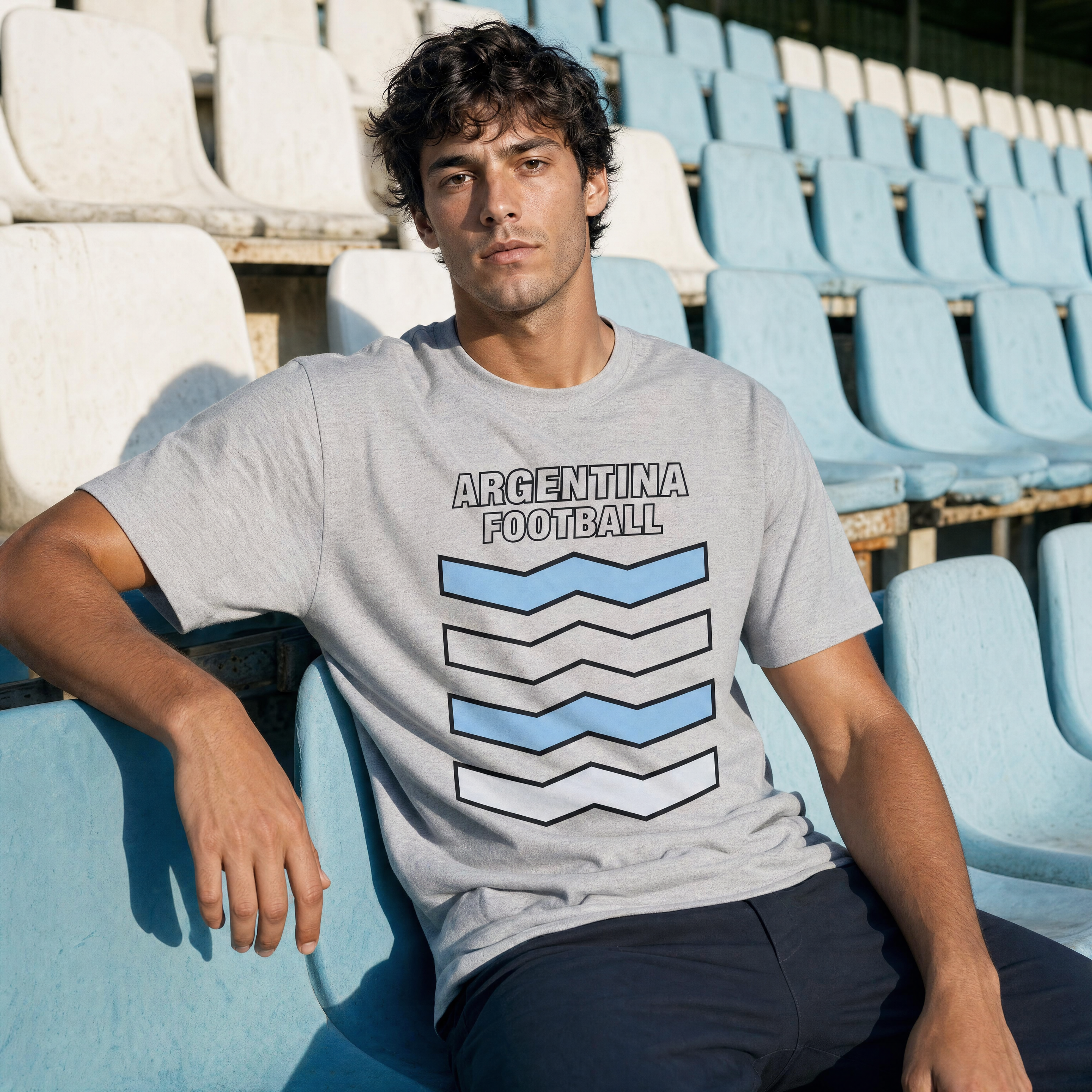 Argentina Unisex Pure Cotton T-Shirt — outdoor court lifestyle