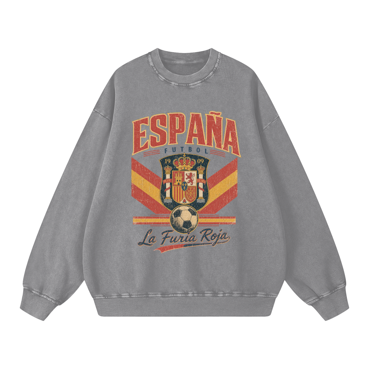 España Vintage Football Crewneck — Furia Roja