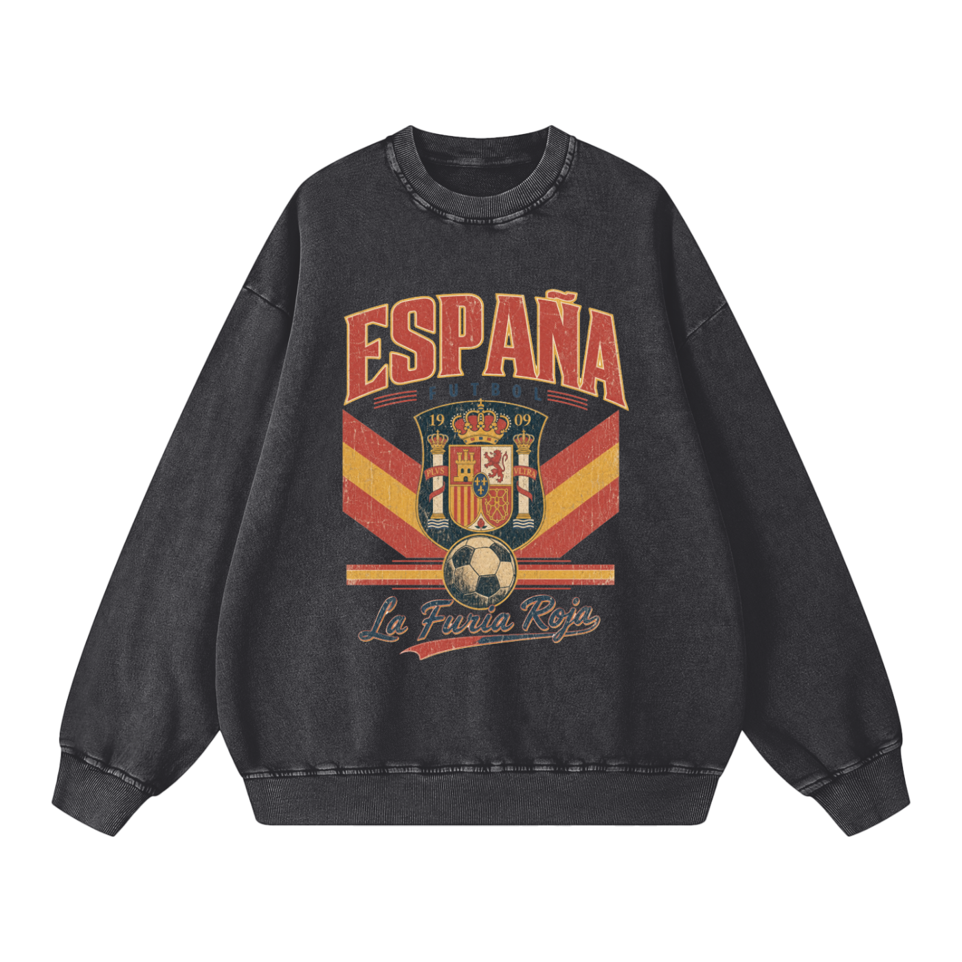España Vintage Football Crewneck — Furia Roja