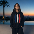 Brushstrokes Fleeced Boxy Hoodie - France Edition — polished terrace lifestyle