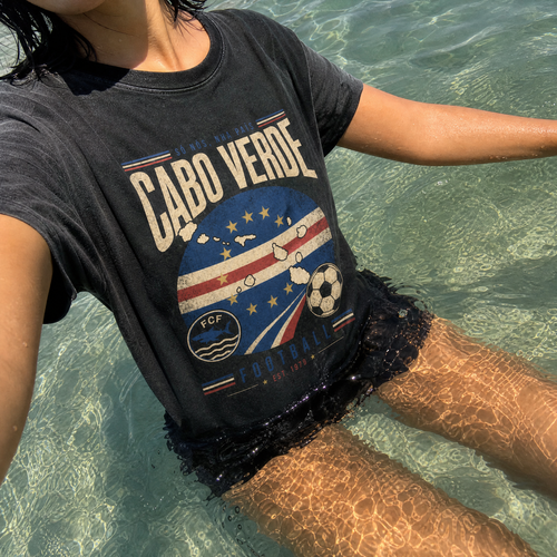 Cabo Verde Vintage Football Tee — ocean lifestyle