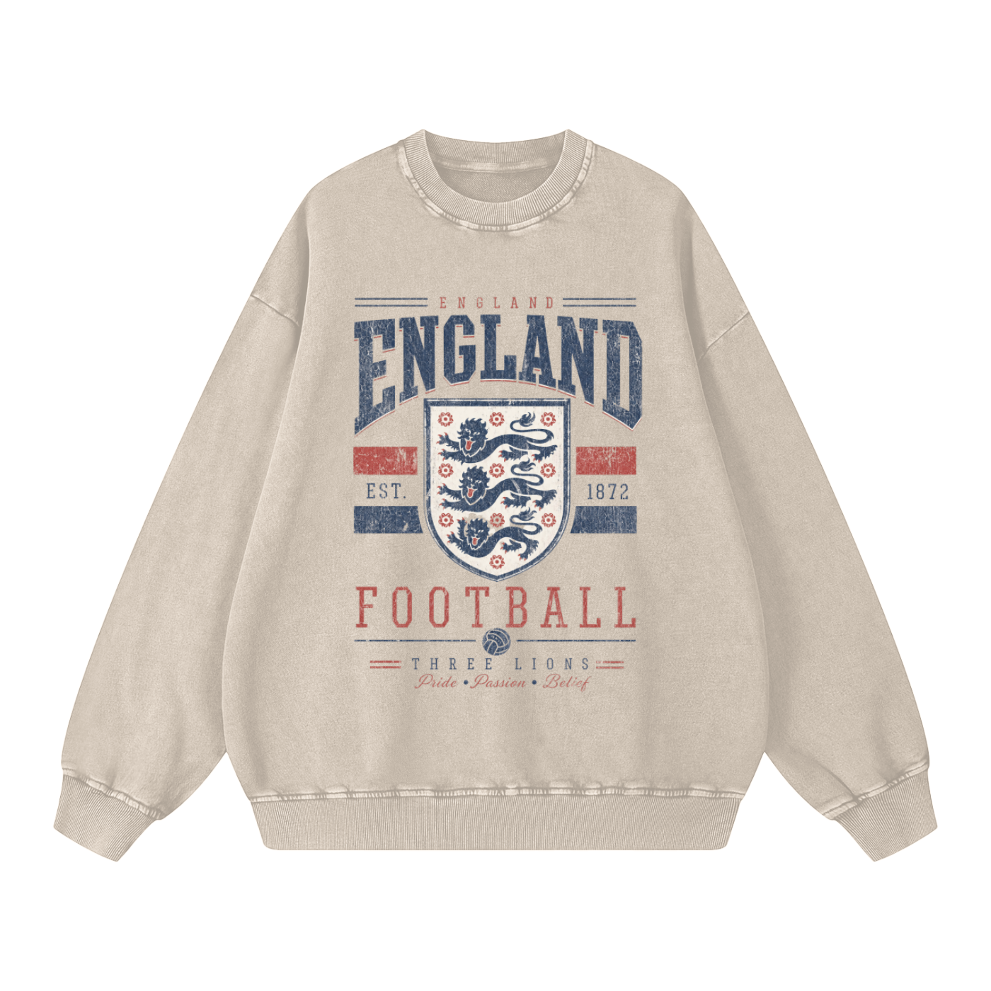 England Vintage Football Crewneck — Est. 1872