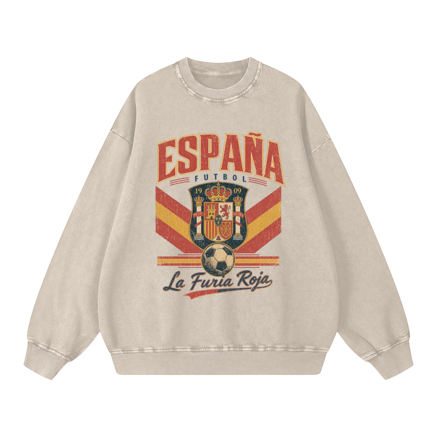 España Vintage Football Crewneck — Furia Roja