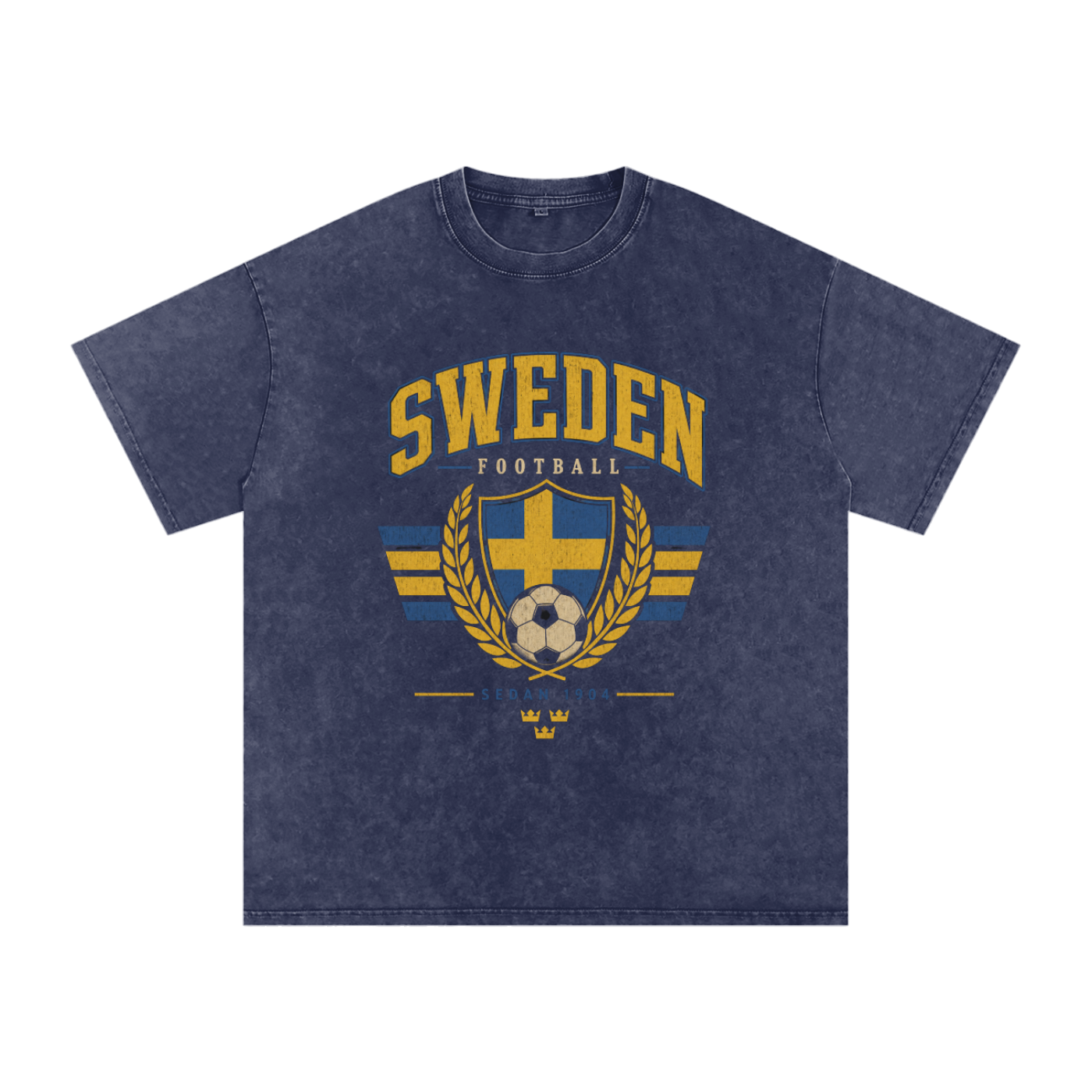 Sweden Vintage Football Tee