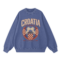 Croatia Vintage Football Crewneck