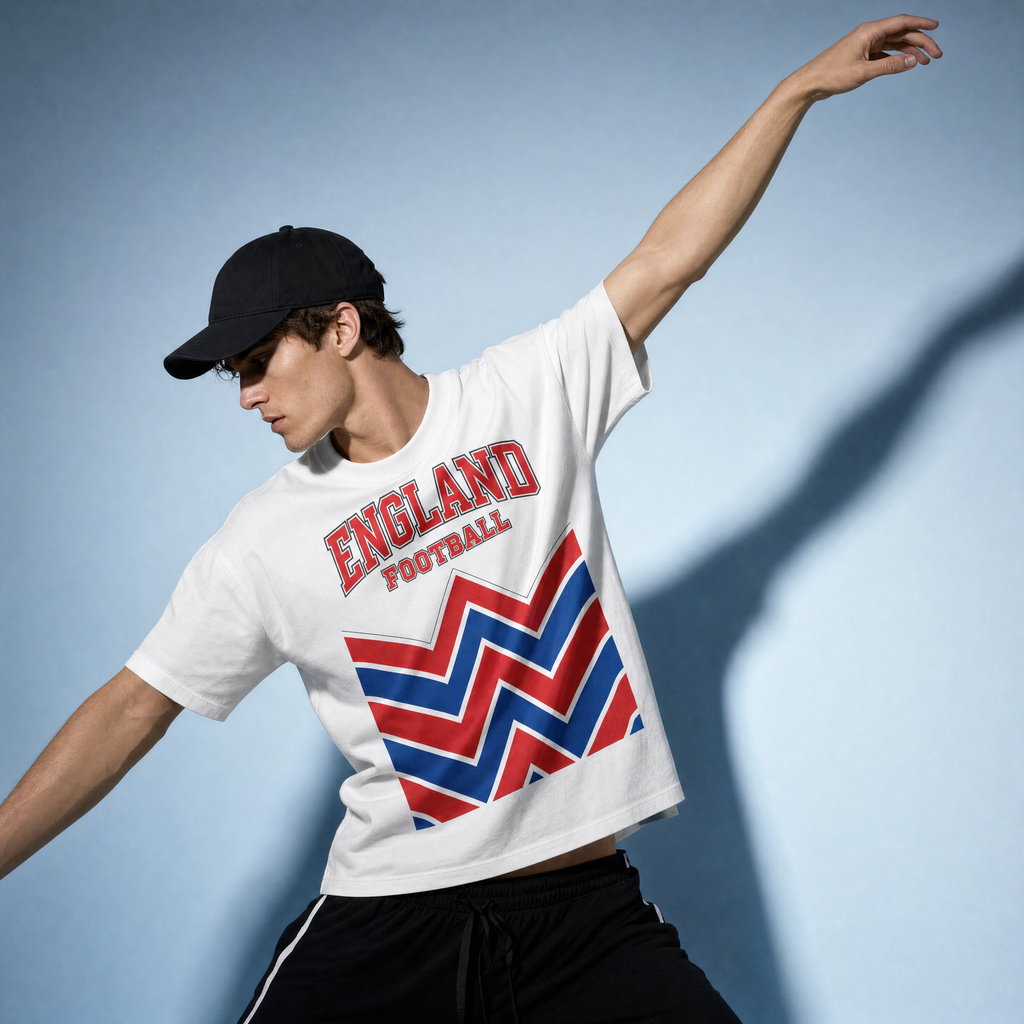 England Unisex Pure Cotton T-Shirt — studio cap lifestyle