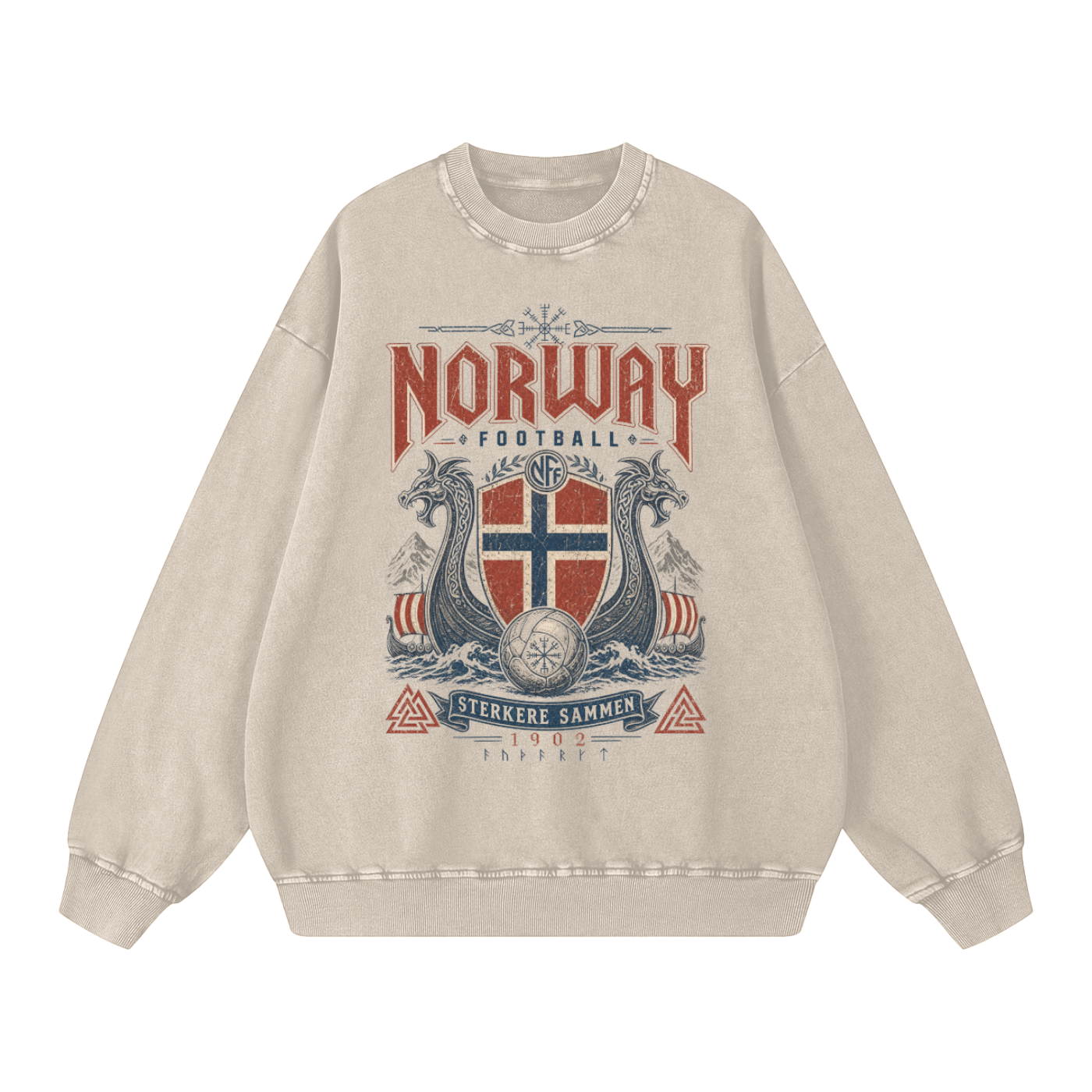 Norway Vintage Football Crewneck