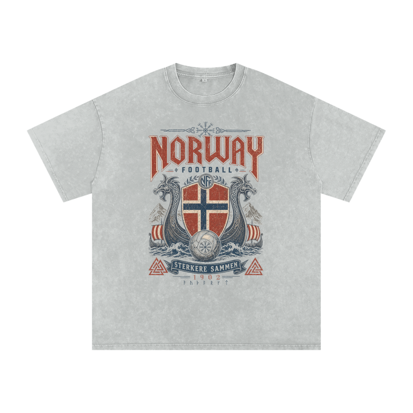 Norway Vintage Football Tee