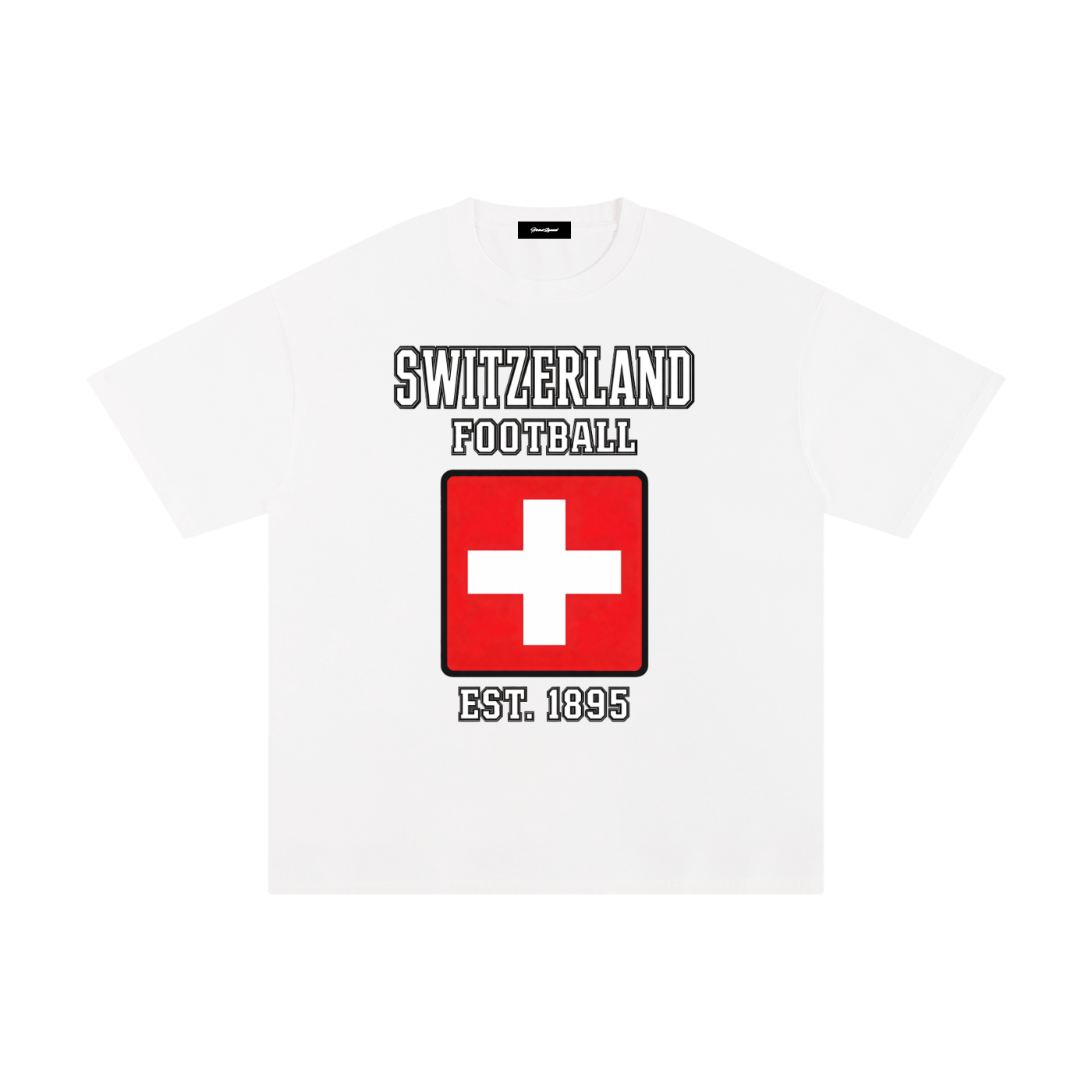 retro switzerland football tee