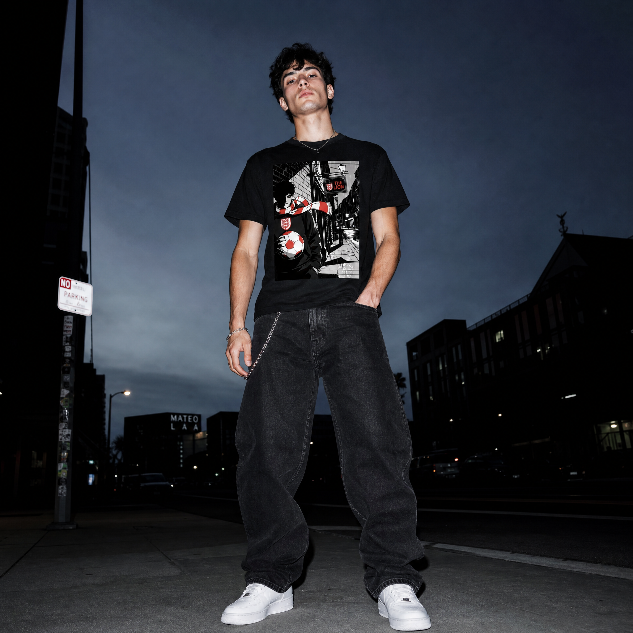 HomeSquad Threads Noir Culture Series — England Edition Tee — urban nightfall lifestyle