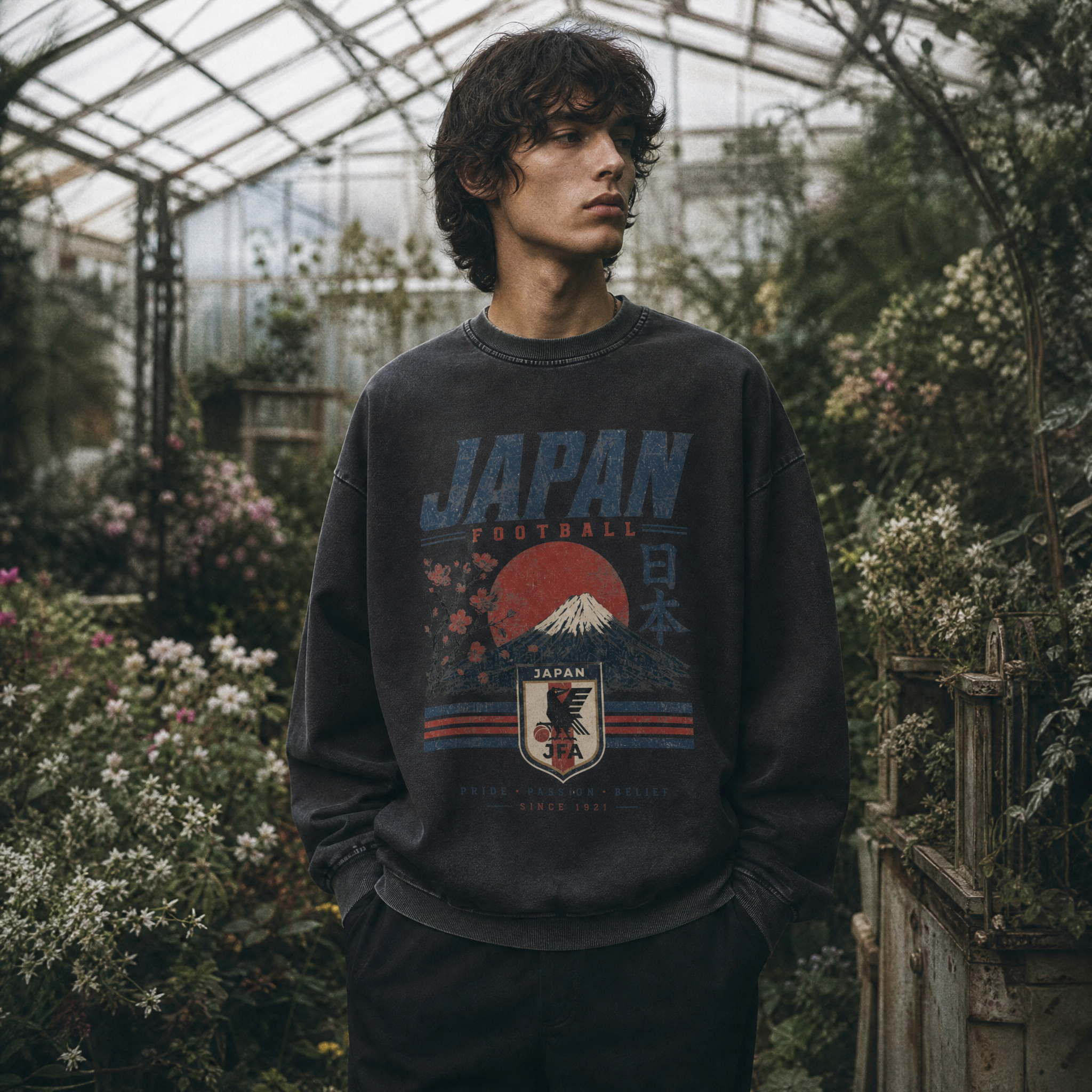 Japan Vintage Football Crewneck — greenhouse lifestyle